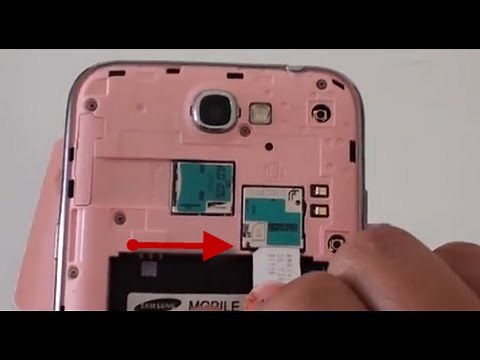 Samsung Galaxy Note 2: How to Insert a SIM Card