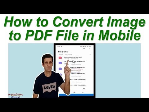 How to Convert Image to PDF File in Mobile