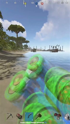 ЛЕВ НАПАЛ НА МЕНЯ В РАСТЕ . RUST #SHORTS