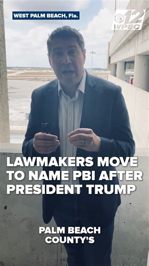 Florida lawmakers advanced a proposal to rename Palm Beach International Airport after President Donald J. Trump, with the House approving the measure 81–30 as a companion bill heads to the Senate. CBS12's Mike Magnoli reports. Read more: https://bit.ly/4tK15hA | CBS 12 News