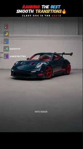 Ranking The Best Smooth Transitions (87) #shorts #transition #ranking #cars