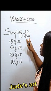 Surd simplification in math. #viralreelsfacebook #mathreels | Jude's art