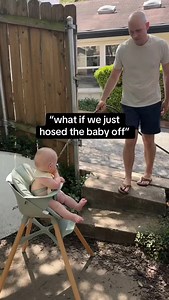 what if we just hosed the baby off, my husband is living every Dads dream ♥️ babies view 🐣 #babiesview | babies.view