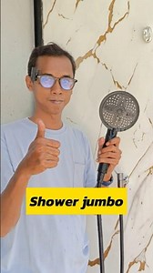Jumbo shower with 5 shower modes, strong spray, easy maintenance #shower #showerhead #showerjet