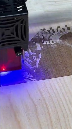 Testing the Two Trees TS2 10w diode laser. #builddadbuild #laserengraving #diodelaser