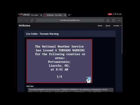 All EAS Tornado Warnings I played on WXRchive on iPad! (EAS #5 - EAS #14)