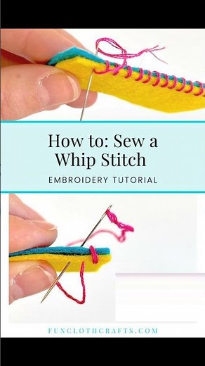 How to: Sew a Whip Stitch