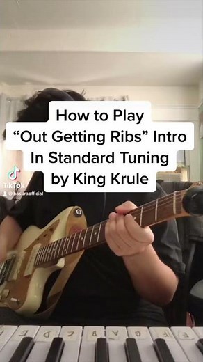 How to Play “Out Getting Ribs” Intro in Standard Tuning by King Krule