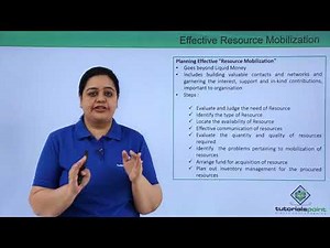 Class 11th – Effective Resource Mobilization | Entrepreneurship | Tutorials Point