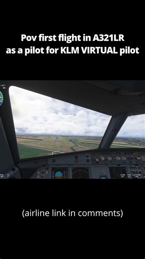 Day 1 as a virtual pilot - #aviation #klmroyaldutchairlines #virtualairline