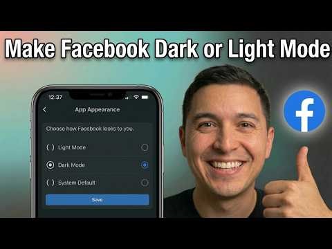 How To Make Facebook Dark Mode or Light Mode