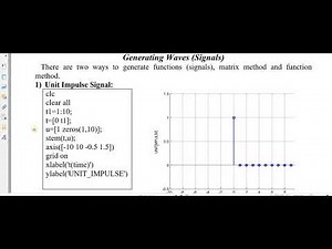 Waves Generation using MATLAB