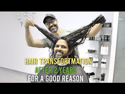 MEN'S LONG TO SHORT HAIR ☆ UNBELIEVABLE HAIRCUT TRANSFORMATION