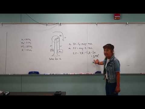 A Pulley System with Tension and Forces