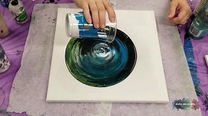 7K views · 331 reactions | This is an acrylic pour tree ring using...