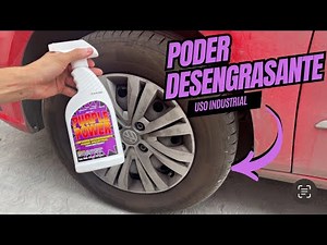 PROBANDO PODEROSO DESENGRASANTE PARA RINES Y MOTOR PURPLE POWER