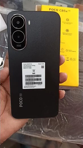 Poco C85X 5G Black Mobile 📲🎯#poco #pococ85 #smartphone #phone #unboxing #shorts #tech #trending #fyp