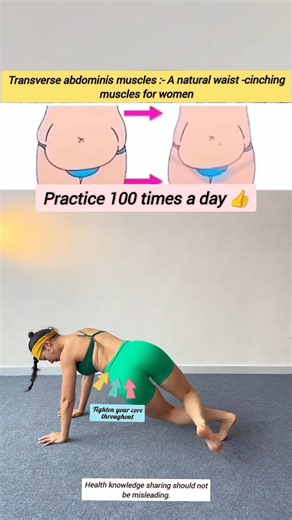 ➡️ Advance transverse abdominis training, stay toned in motion...❗👍 Just try it ...