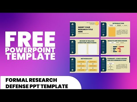 FREE Formal Research Defense PPT Template by Rome