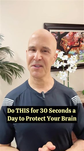 Alan Mandell on Instagram: "Do THIS for 30 Seconds a Day to Protect Your Brain! #drmandell #healing #brain #dementia"