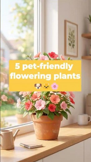 5 pet-friendly flowering plants 🐶🐱🌸