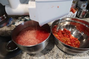 Homemade Tomato Sauce Water Bath Canner