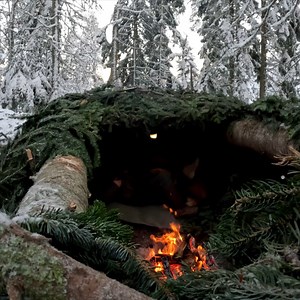 246K views · 5.3K reactions | Winter primitive shelter | bushcraft deep snow camping #nature #winter #camping #wintercamping #snowstorm #bushcraft #survival #cooking #adventure | Wargeh Bushcraft | Facebook