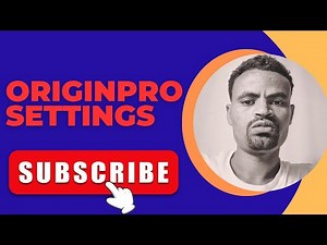 Change OriginPro Default Settings and Plot Types