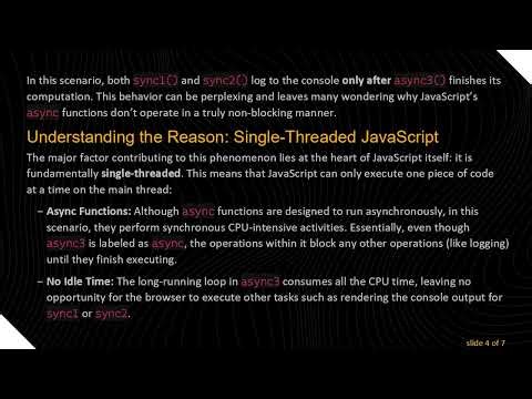 Understanding JavaScript: Why Your async/await Functions Behave Synchronously