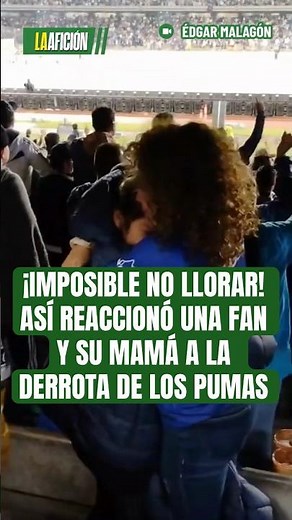 ¡EL MOMENTO MÁS EMOTIVO DE LA FINAL! Una joven aficionada llora por la derrota de los Pumas