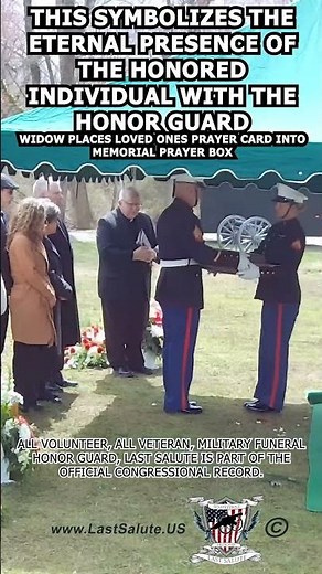 This symbolizes the eternal presence of the honored individual with the honor guard #militaryfuneral
