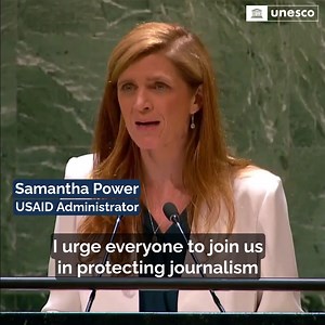 Journalists have a crucial role in safeguarding our fundamental rights and freedoms. To report on important issues without fear of reprisal, they need protection. On #WorldPressFreedomDay, hear out Samantha Power's call to defend #PressFreedom! More on World Press Freedom Day: https://on.unesco.org/WPFD | UNESCO