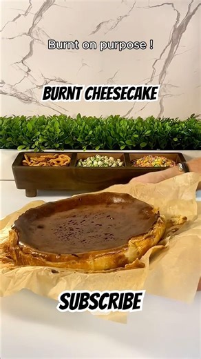 Burnt Cheesecake #recipe #easyrecipes #food #cookingshow #easyrecipe #comfortfood #foodie #cake