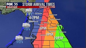 TIMELINE: Christmas Eve storms expected for Central Florida
