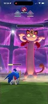Gigantamax Meowth Registered to Pokedex #PokemonGo Remote Max Battle