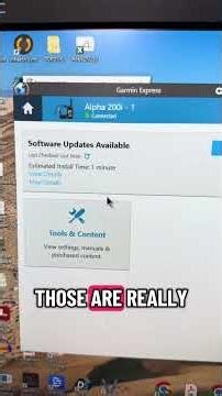 Updating files on a Garmin Alpha 200i on Garmin Express #gundogsupply #garminexpress #garminalpha