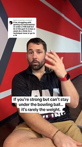 If you’re in the gym and still struggling to stay behind or under a bowling ball. It’s more often: • timing • hand position • thumb exit • leverage at the bottom of the swing 👉 Video analysis is how you figure out whether it’s technique, fit, or bowling ball weight, and what actually needs to change. | T1M B. Bowling