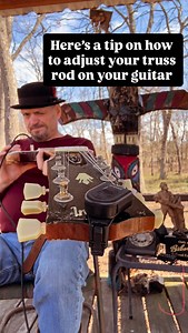 Here’s a tip on how to adjust your trust Rod if your guitar starts to fret out you need to loosen your trust Rod if you’re strings are way too far off of the fret board chances are your truss Rod needs to be tightened. Wood never stops moving this has to be adjusted periodically and instead of spending 100 bucks at the Music Store did it yourself? #Guitar #12BarBlues #HowToSetUpAGuitar #HowTo #LesPaulsetup | Toby Hefley