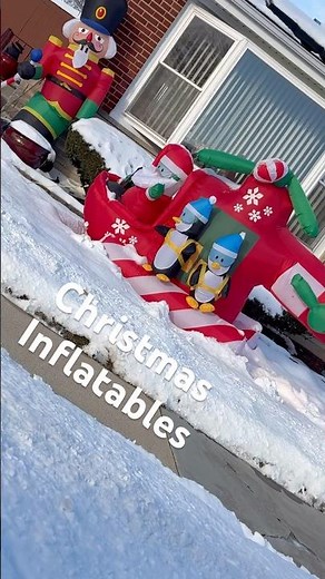 CHRISTMAS INFLATABLES HELICOPTER PANDA DEFLATED OUTDOOR DECOR SET UP LAWN DECOR Holiday BLOW UPS