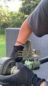 Putting new line in Ryobi 18V ONE brushless line trimmer