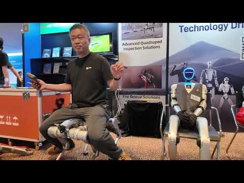 Unitree G1 demo with Poi Hong Kong Distributor Showcases Unitree A2 & B2 Robotic Dogs