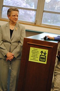 Library Elevator Introduced at Ribbon Cutting Ceremony