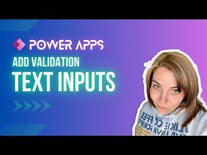 PowerApps - Add validation to a Text Input control