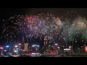 hong kong chinese new yeaar fireworks