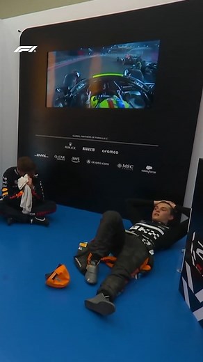 FORMULA 1® on Instagram: "It was all going on in the cooldown room on Sunday 😂 #F1 #Formula1 #QatarGP"