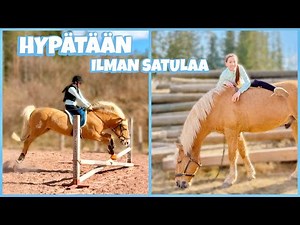 HYPÄTÄÄN ILMAN SATULAA😎 |Tallimyday|