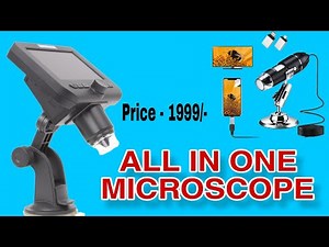 Mini Microscope For Mobile Repairing | New Mini Microscope 12Megapixel Camera Recording PC connect
