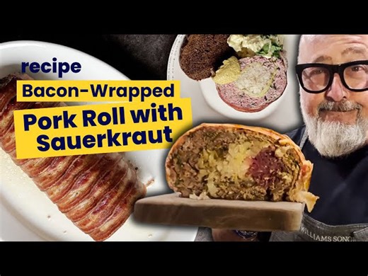 Farmhouse Pork Roll with Sauerkraut and Pickled Cabbage | Traditional Recipe