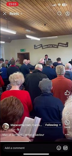 Man of sorrows what a name (Maranatha Hall, Carrowdore) 02/05/25