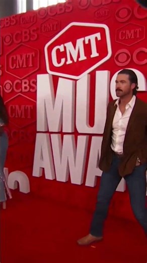 Riley Green at 2024 CMT Awards Red Carpet